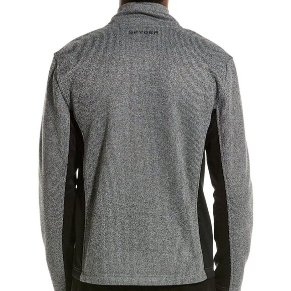Spyder Raider Jacket Light Gray Black Colorblock Size L Pockets Zip Pocket Logo - Picture 4 of 11